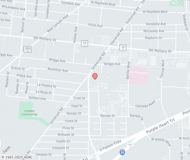 Location Map: 102 Palo Alto Rd San Antonio, TX 78211